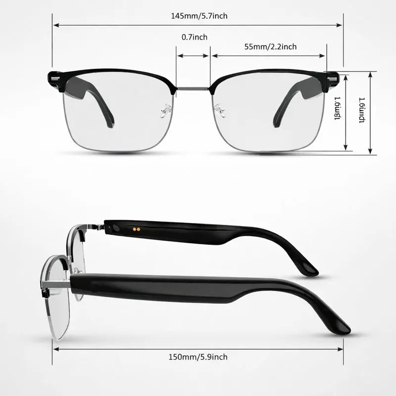 AI Smart Translation Glasses – Bluetooth Audio Glasses with 160-Language Translation, Photochromic Polarized Lenses & Built-In Speakers