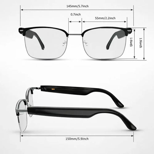 AI Smart Translation Glasses – Bluetooth Audio Glasses with 160-Language Translation, Photochromic Polarized Lenses & Built-In Speakers
